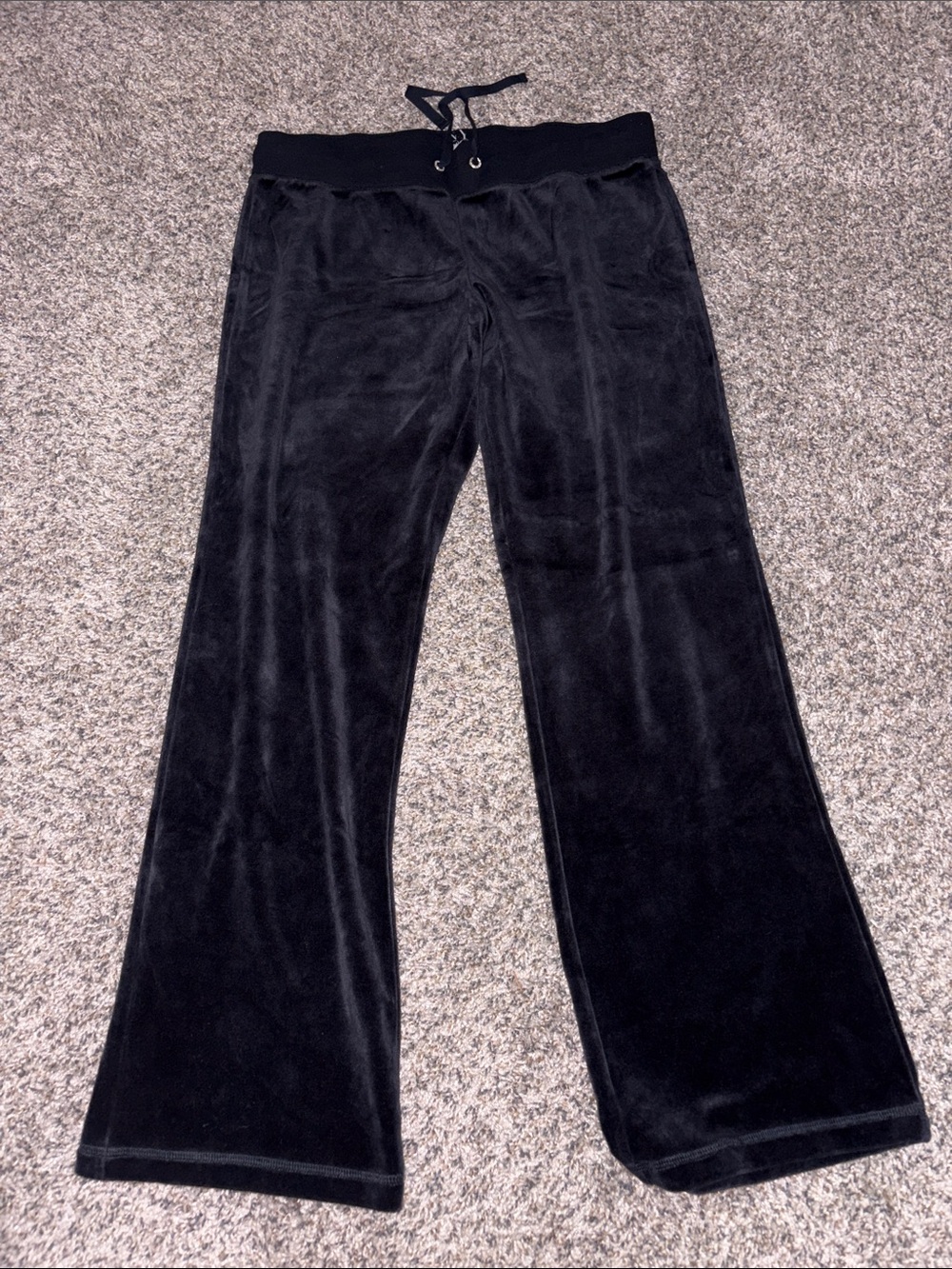 Black Velour Lounge Pants